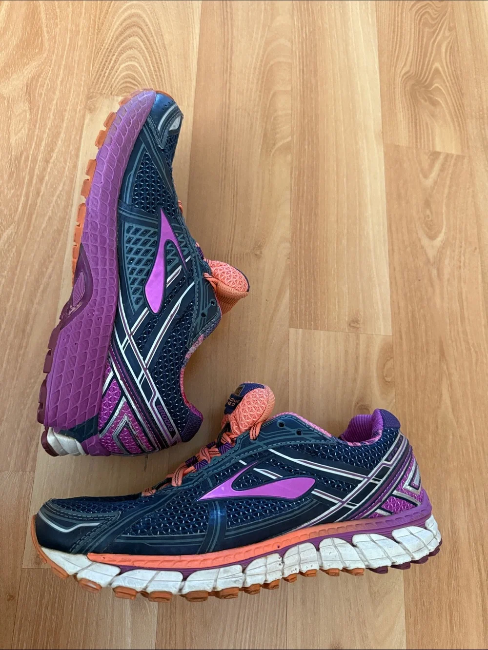 Brooks Women's Navy, Purple & Coral Running Sneakers